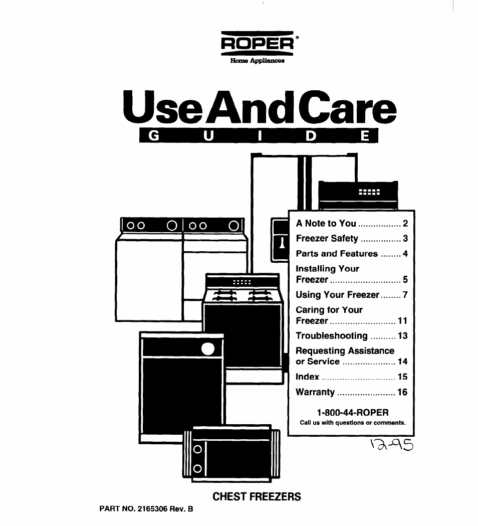 Whirlpool 2165306 User Manual | 16 pages