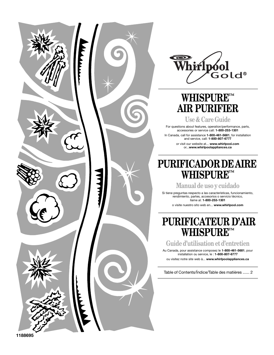 Whirlpool Whispure Air Purifier User Manual | 20 pages