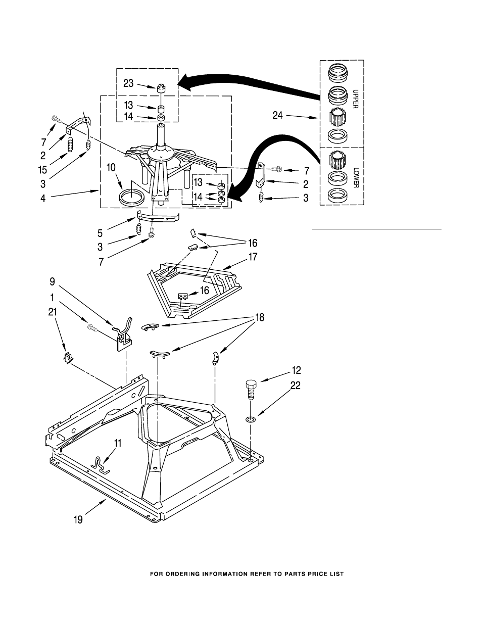 Machine base, Machine base parts | Whirlpool WGT3300SQ1 User Manual | Page 14 / 22