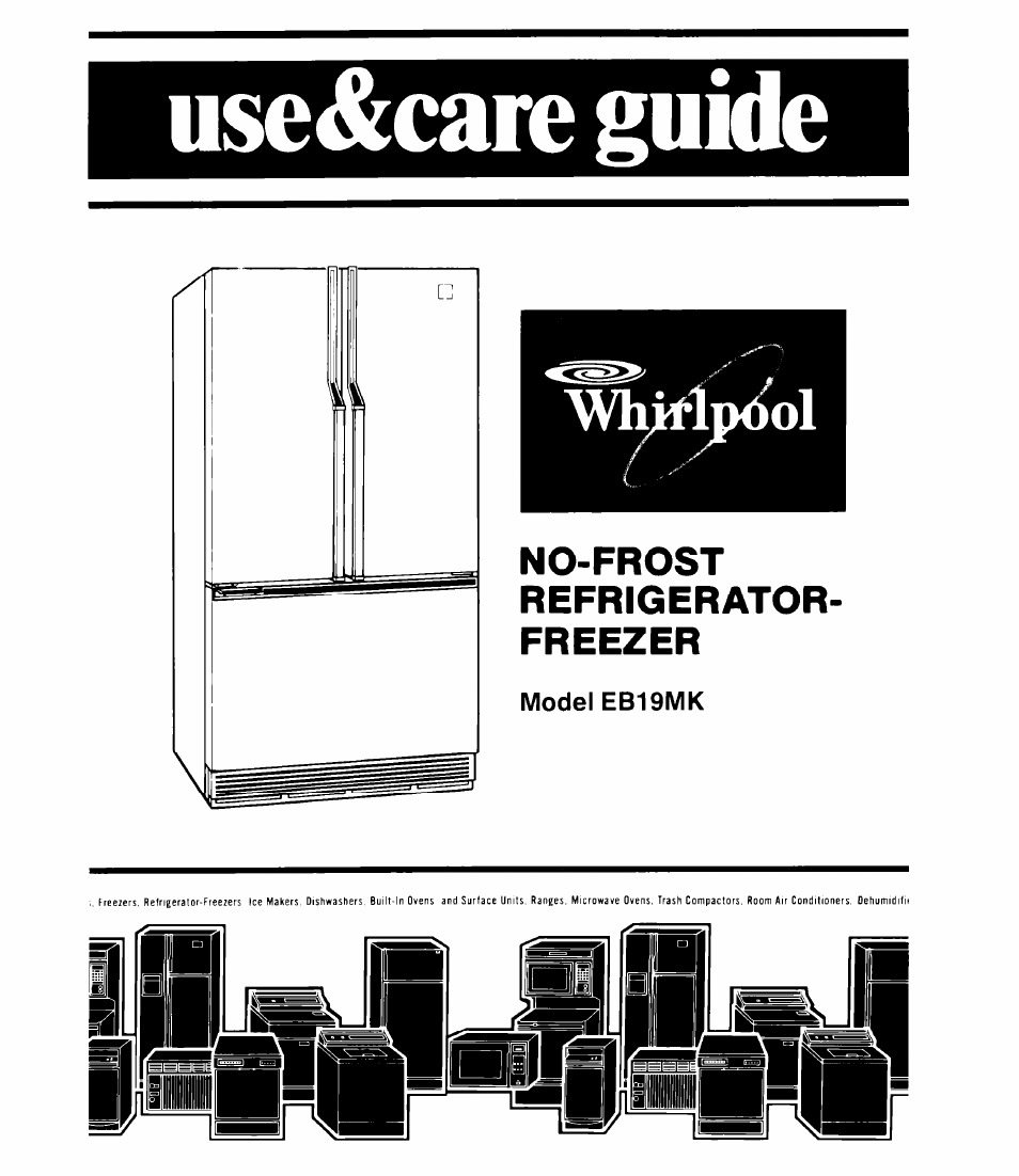 Whirlpool EB19MK User Manual | 16 pages