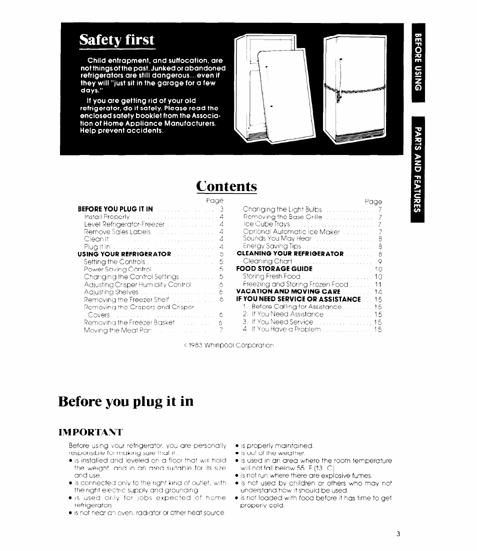 Whirlpool EB19MK User Manual | Page 3 / 16