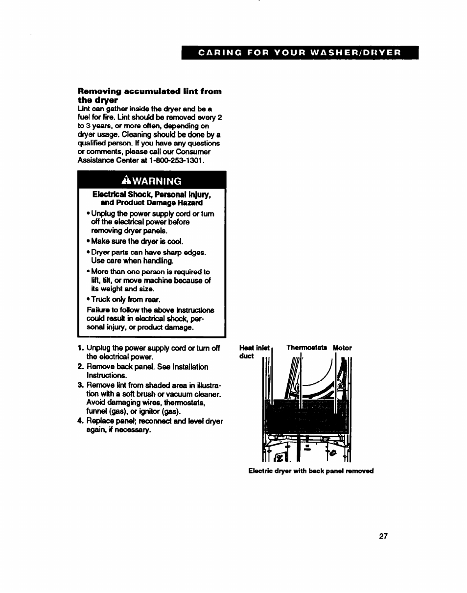 Whirlpool 3396314 User Manual | Page 27 / 34