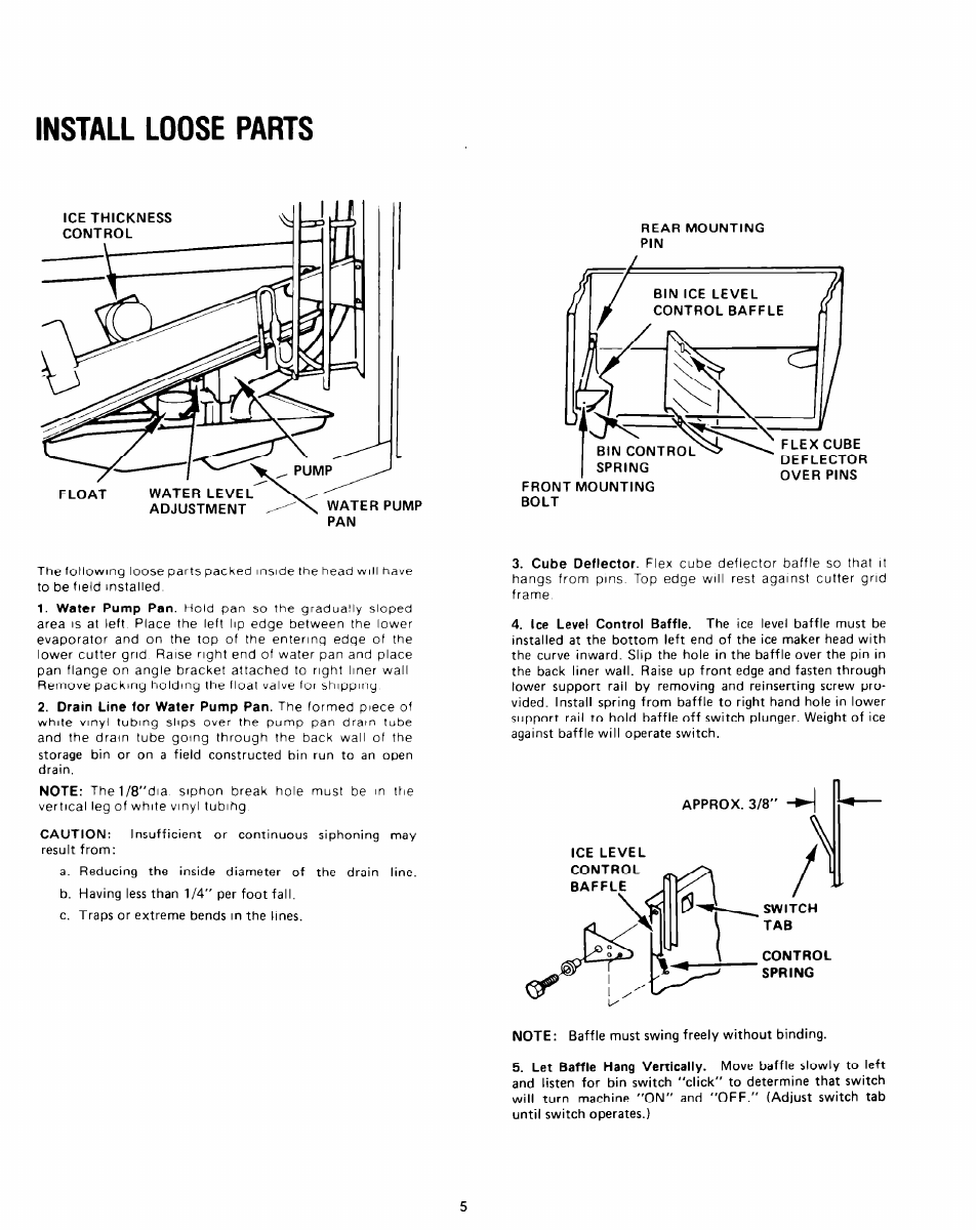 Install loose parts | Whirlpool CHCH8WS User Manual | Page 5 / 8