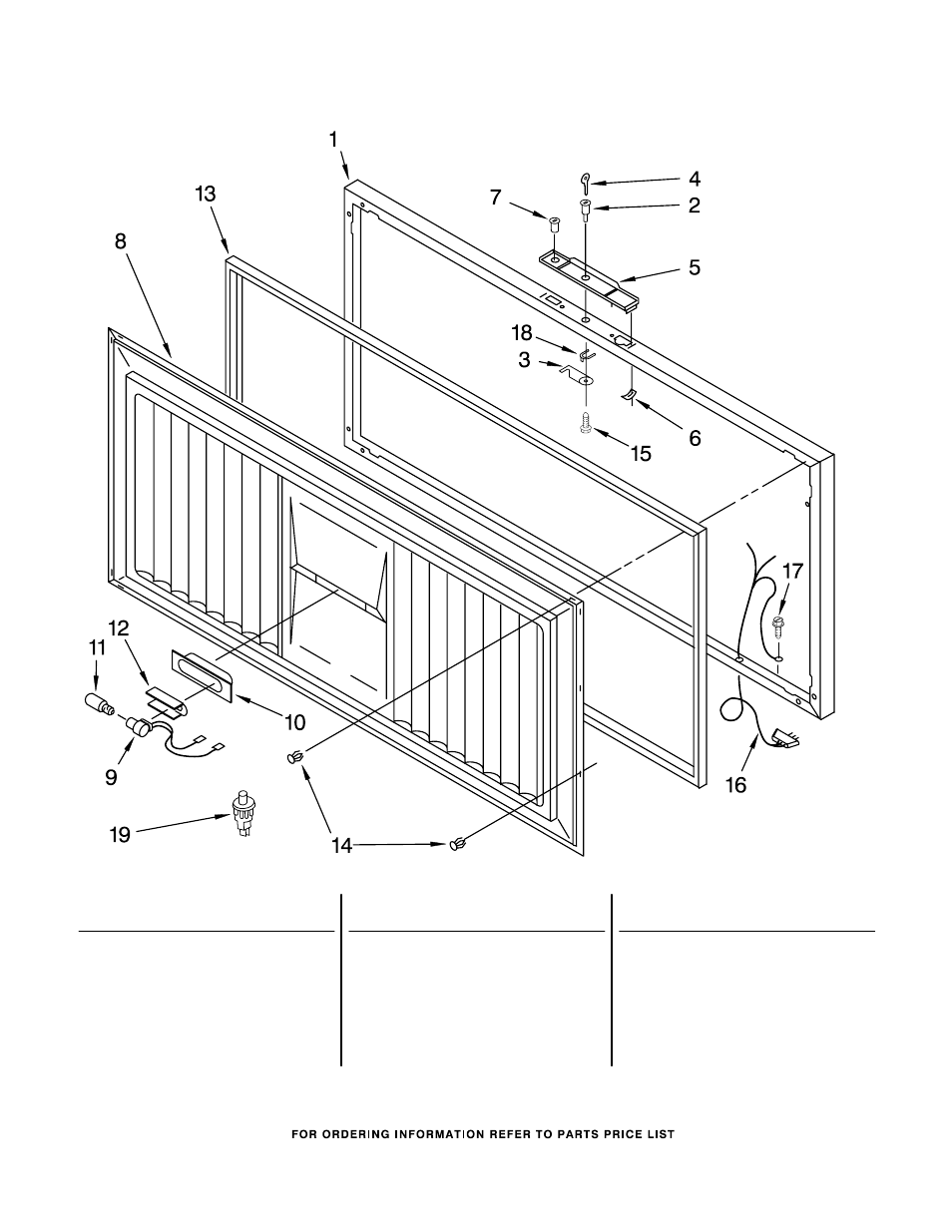 Door, Door parts | Whirlpool EH221FXRQ00 User Manual | Page 3 / 5