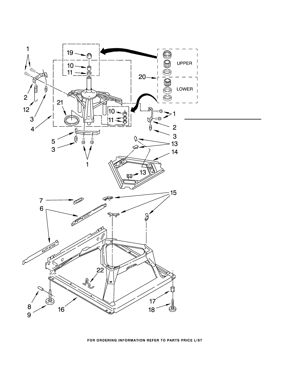 Machine base, Machine base parts | Whirlpool 3RLSQ8033SW2 User Manual | Page 8 / 13