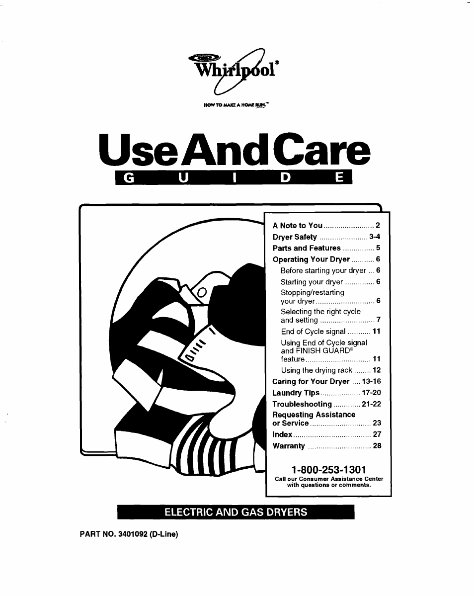 Whirlpool 3401092 User Manual | 25 pages