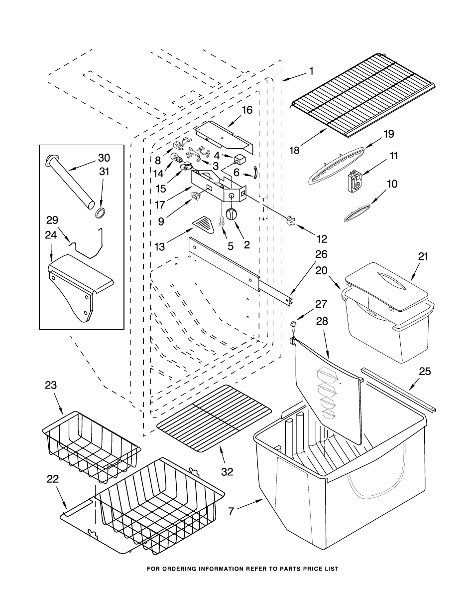 Liner, Liner parts | Whirlpool EV209NBTQ00 User Manual | Page 3 / 8