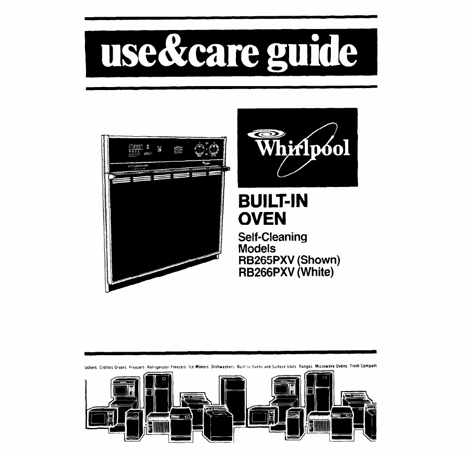 Whirlpool RB265PXV User Manual | 24 pages