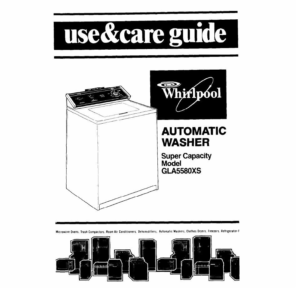 Whirlpool GLA5580XS User Manual | 16 pages