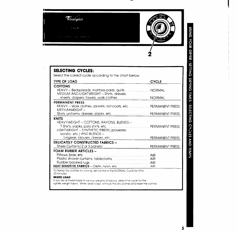 Whirlpool LE4900XK User Manual | Page 5 / 8