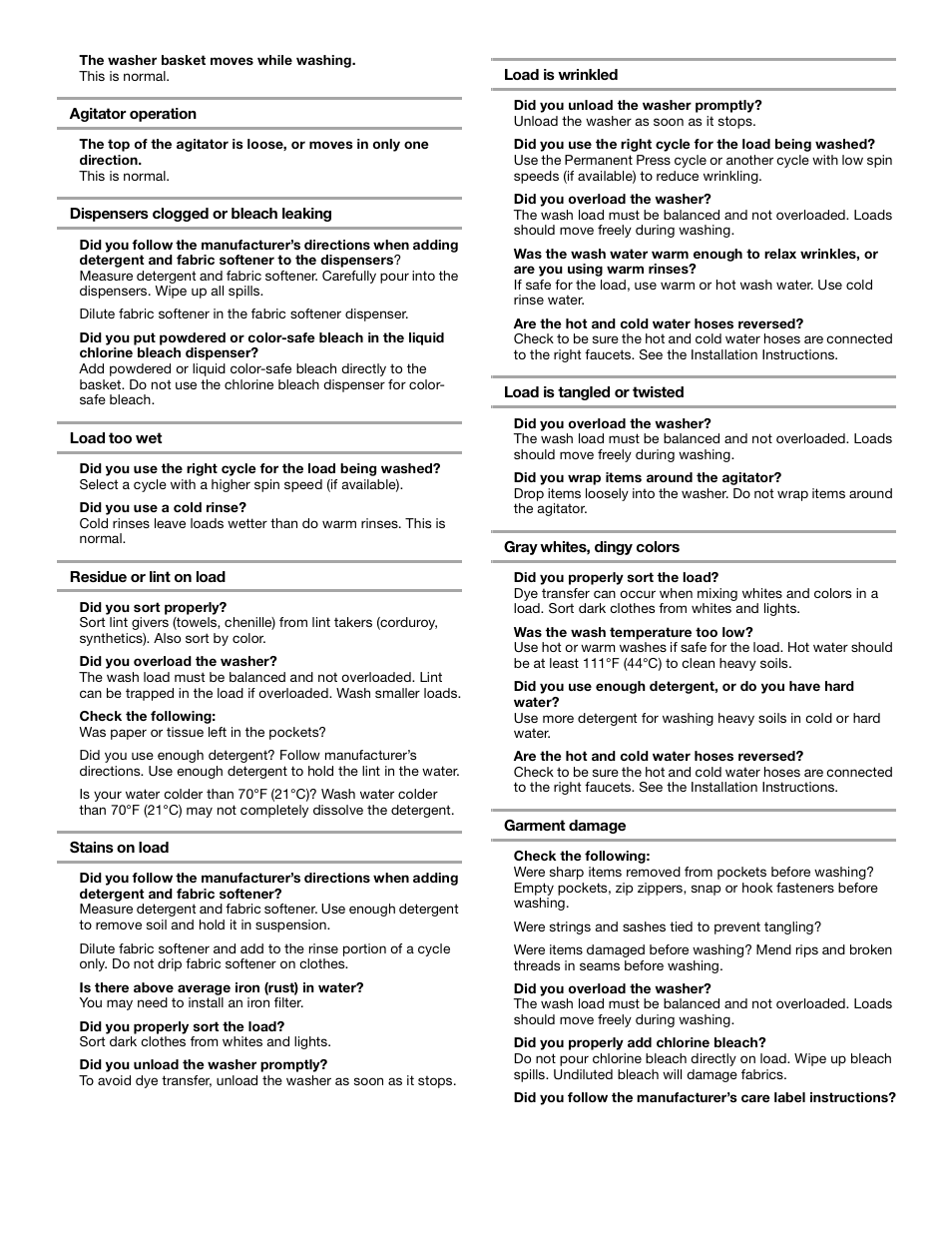 Whirlpool Gold GST9675JQ1 User Manual | Page 10 / 12