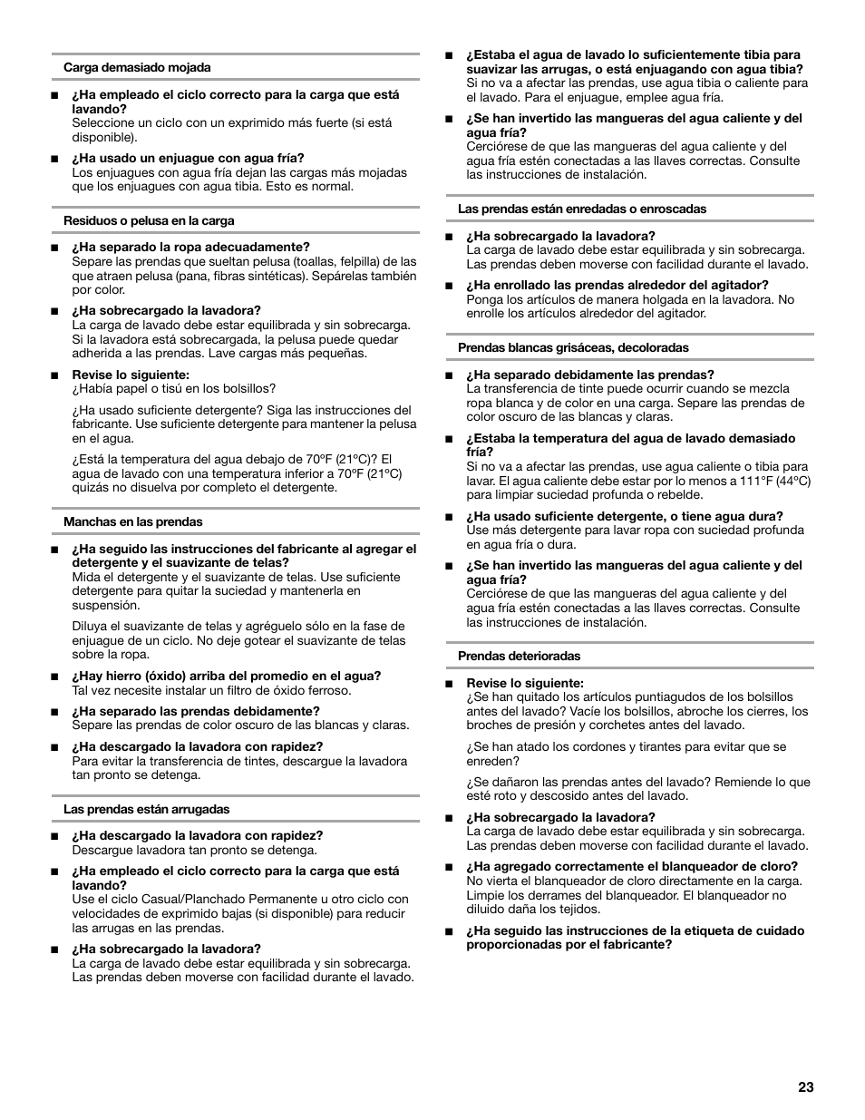 Whirlpool 7MLSR6232JT2 User Manual | Page 23 / 28