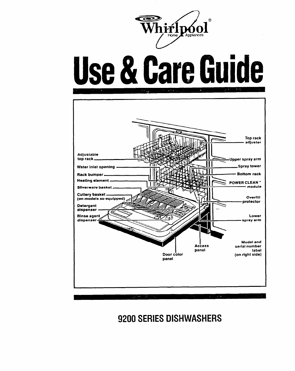 Whirlpool 9200 SERIES User Manual | 24 pages