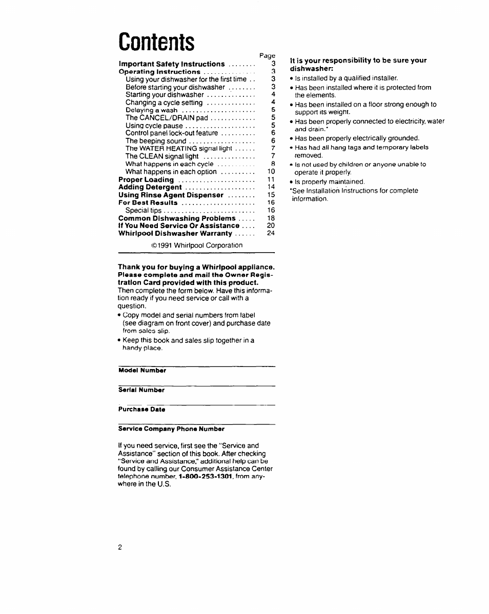 Whirlpool 9200 SERIES User Manual | Page 2 / 24