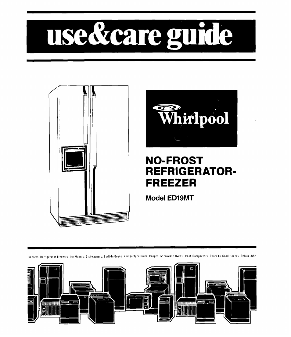 Whirlpool ED19MT User Manual | 16 pages