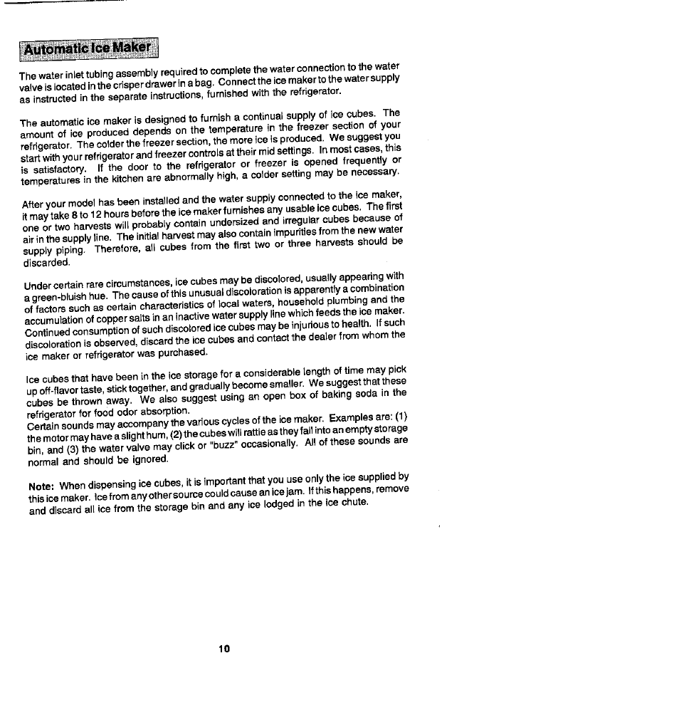 Automatic tee maker, Sshs=k, Rg?erbshre^rre1k*£=-^^^^^^^^^ accus4?of"co?p?sa5 | Thi?<;s™srs™f!idhy | Whirlpool Blue Creek JRSD209A User Manual | Page 10 / 19