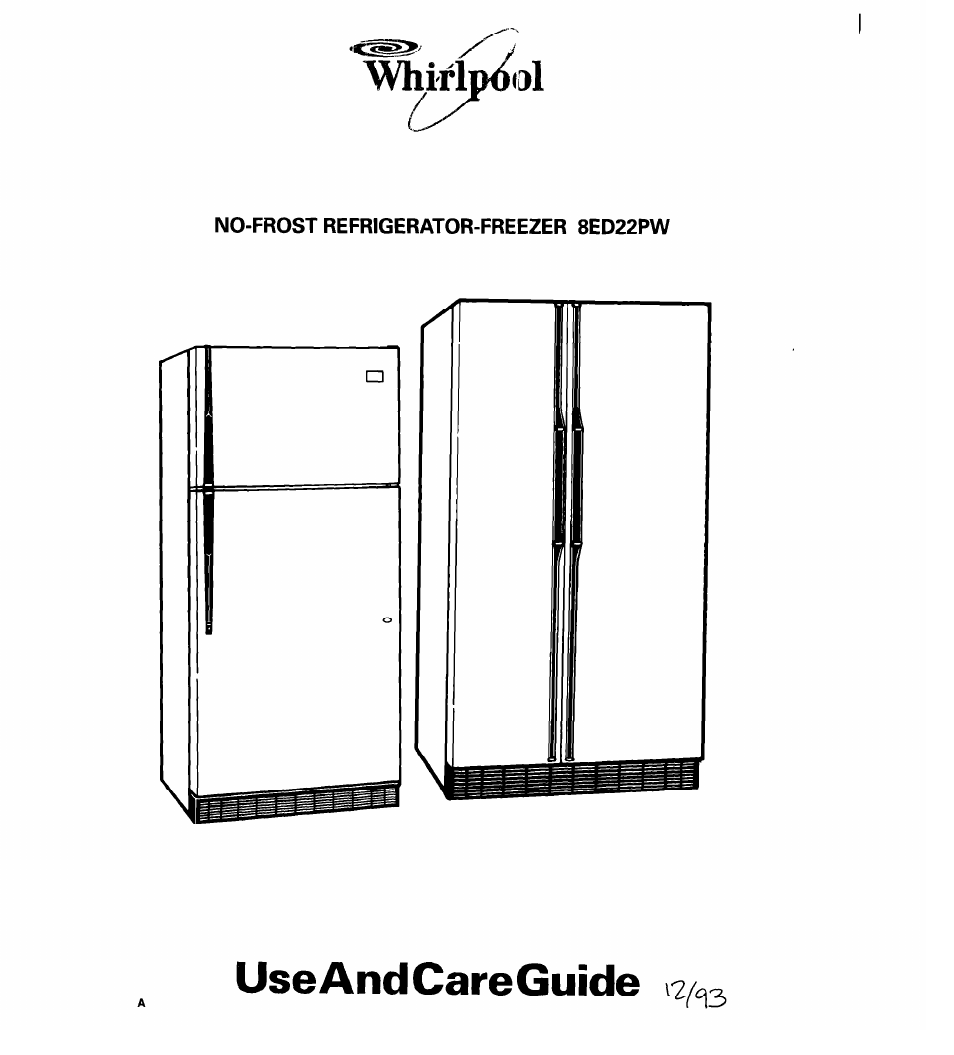 Whirlpool 8ED22PW User Manual | 25 pages