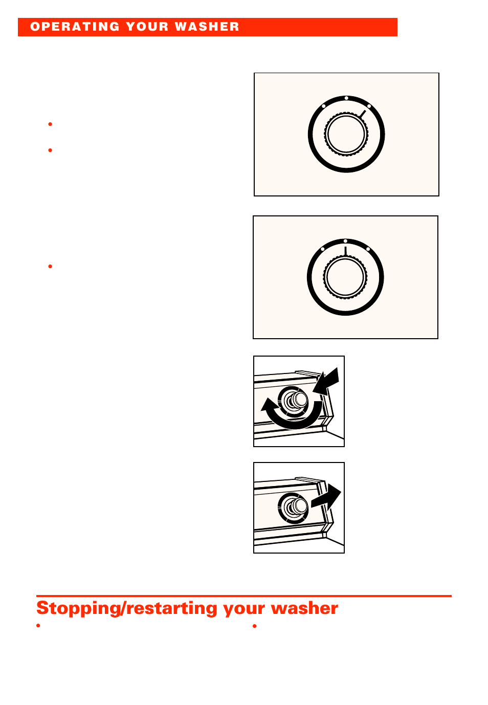 Stopping/restarting your washer | Whirlpool 3950306 User Manual | Page 6 / 24
