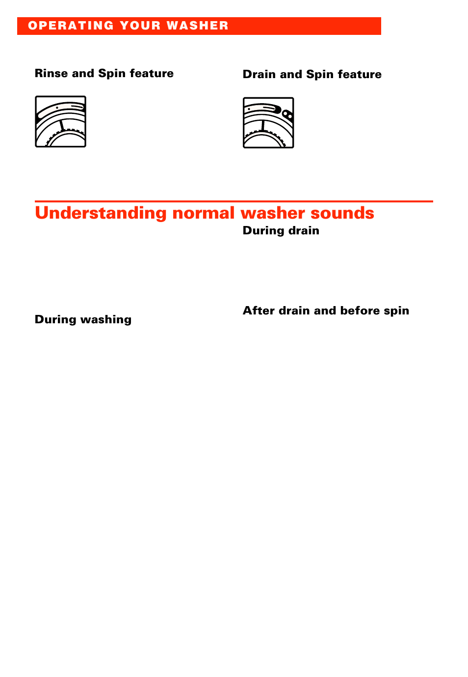 Understanding normal washer sounds | Whirlpool 3950306 User Manual | Page 8 / 24