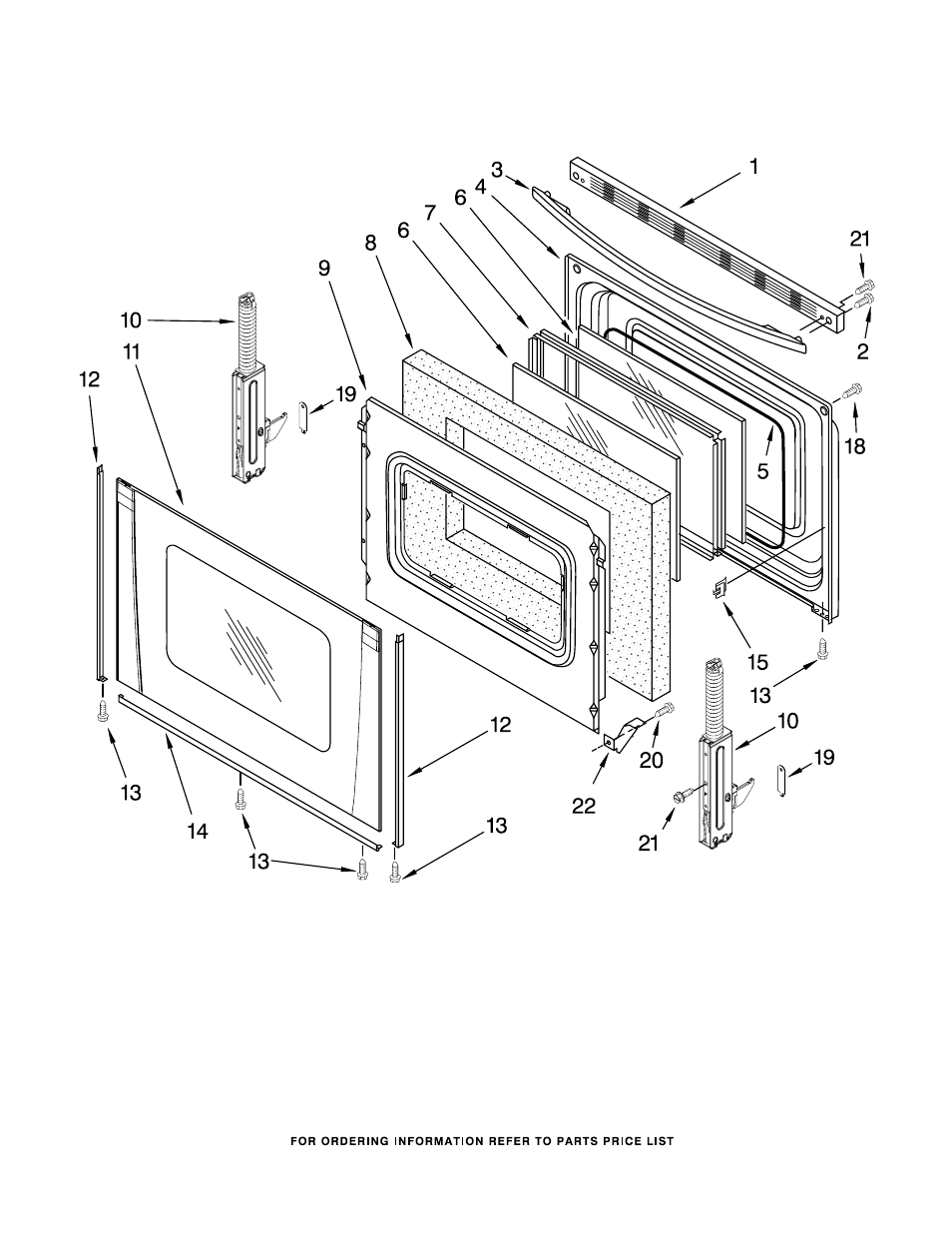 Door, Door parts | Whirlpool GR563LXSS0 User Manual | Page 7 / 9