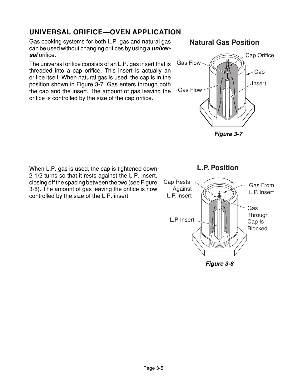 Natural gas position, L.p. position | Whirlpool 4322452 User Manual | Page 23 / 88