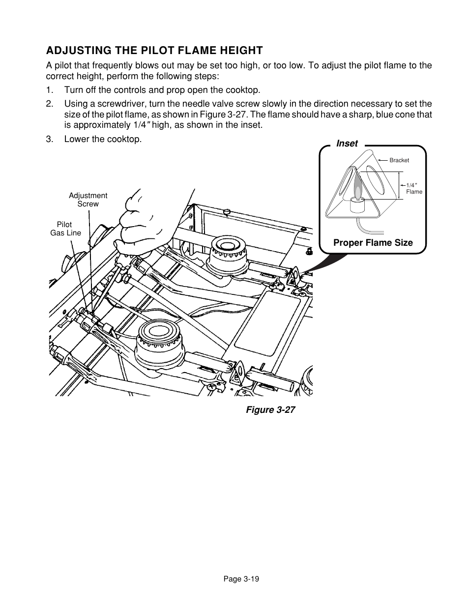 Adjusting the pilot flame height | Whirlpool 4322452 User Manual | Page 37 / 88