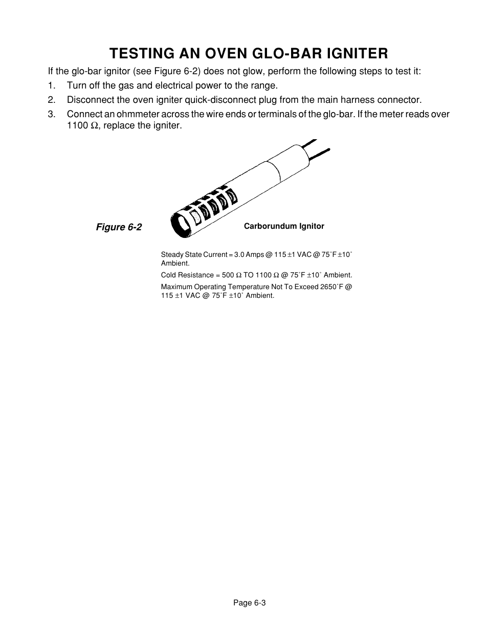 Testing an oven glo-bar igniter | Whirlpool 4322452 User Manual | Page 73 / 88