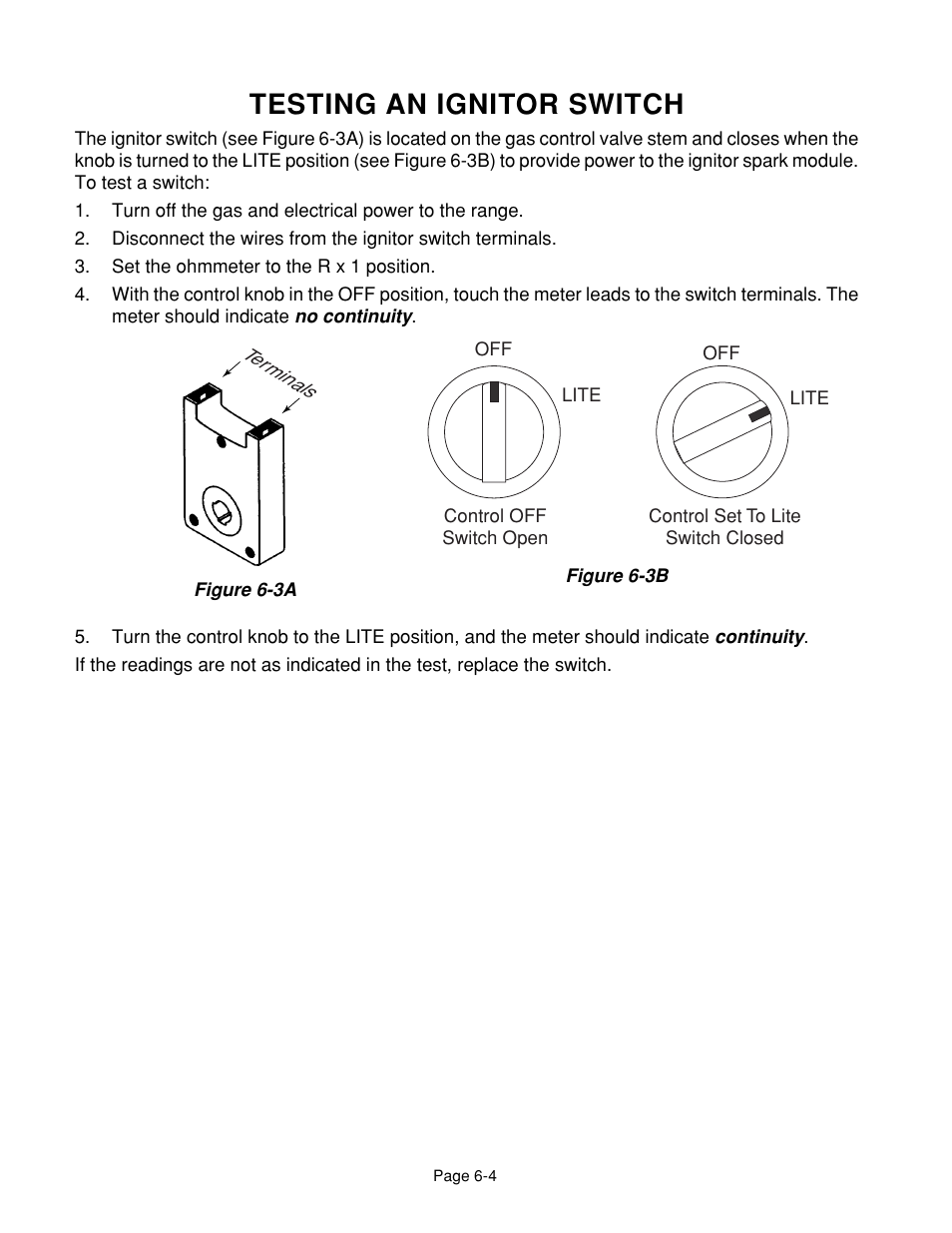 Testing an ignitor switch | Whirlpool 4322452 User Manual | Page 74 / 88