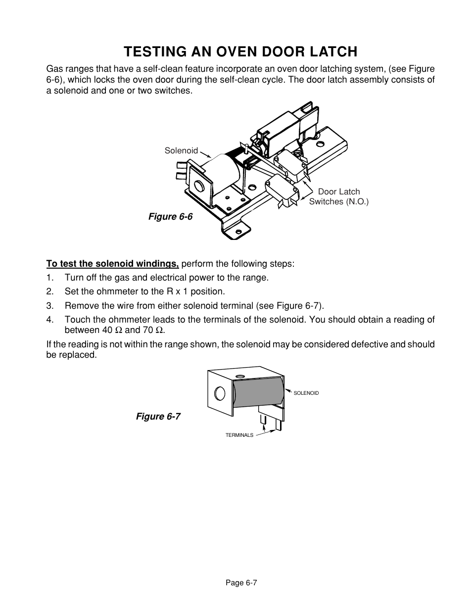 Testing an oven door latch | Whirlpool 4322452 User Manual | Page 77 / 88