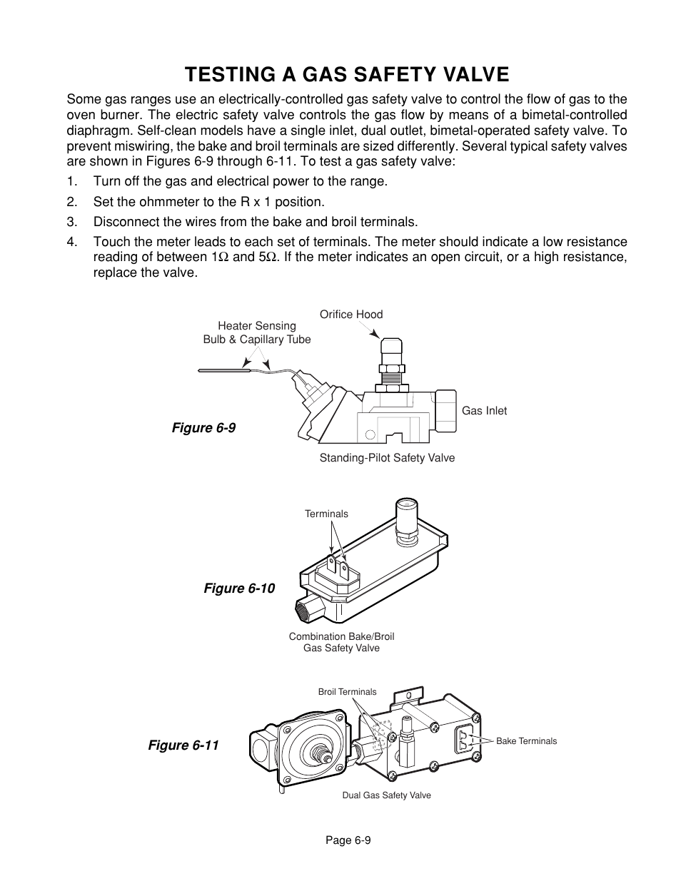 Testing a gas safety valve | Whirlpool 4322452 User Manual | Page 79 / 88