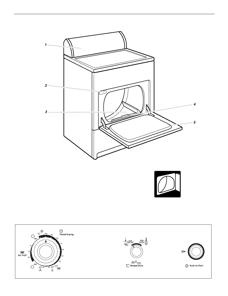 Pièces et caractéristiques | Whirlpool 3XLER5437 User Manual | Page 25 / 32