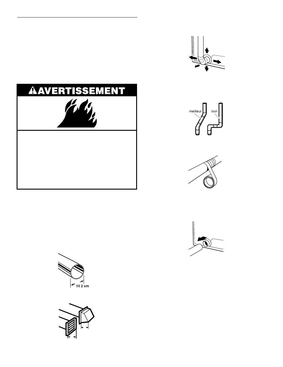 Vérification du conduit d'evacuation, Vérification du conduit d’évacuation | Whirlpool 3XLER5437 User Manual | Page 26 / 32