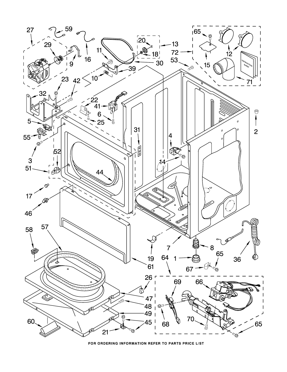 Cabinet, Cabinet parts | Whirlpool CGM2751TQ0 User Manual | Page 4 / 10