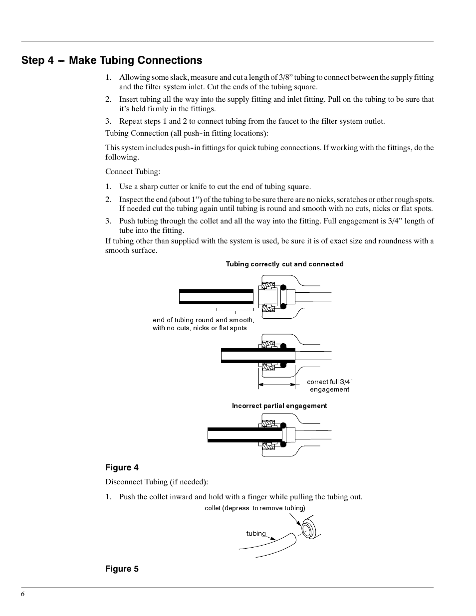 Step 4 - make tubing connections | Whirlpool WHED10 User Manual | Page 6 / 11