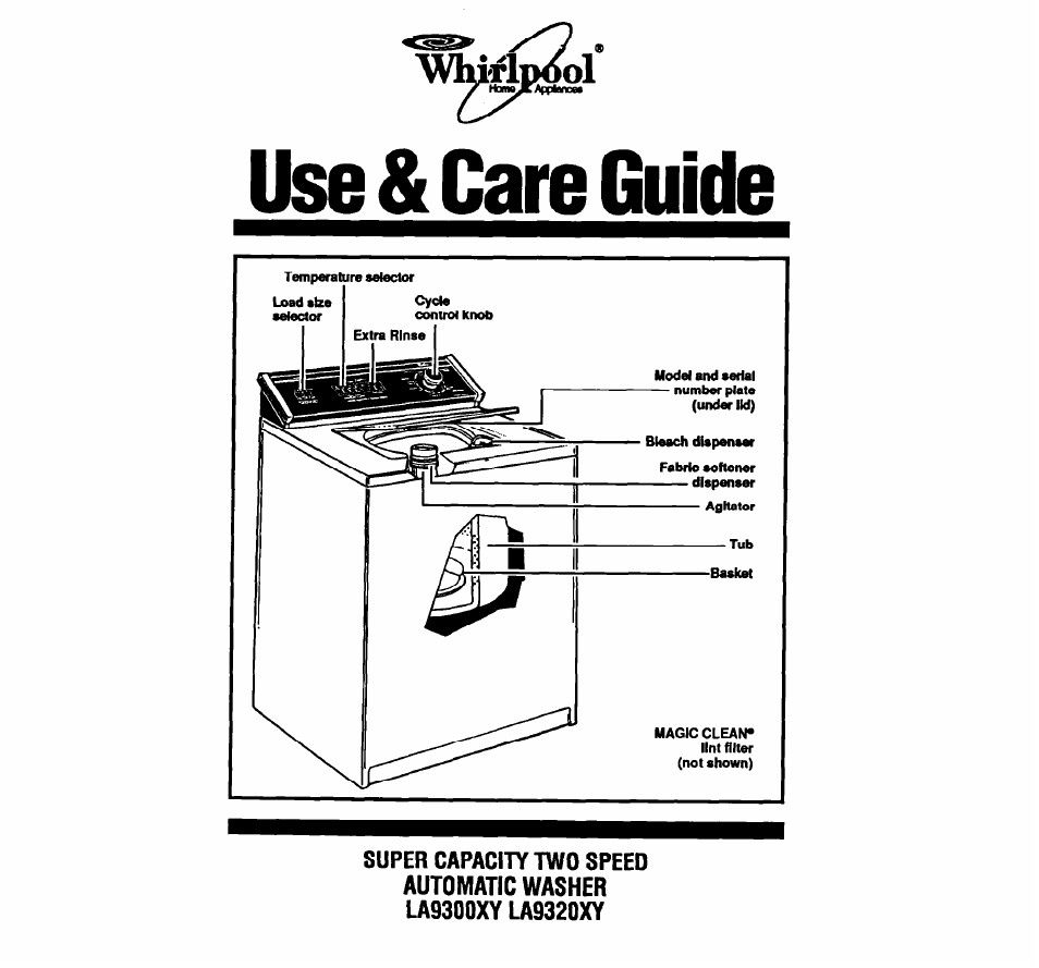 Whirlpool LA9320XY User Manual | 16 pages