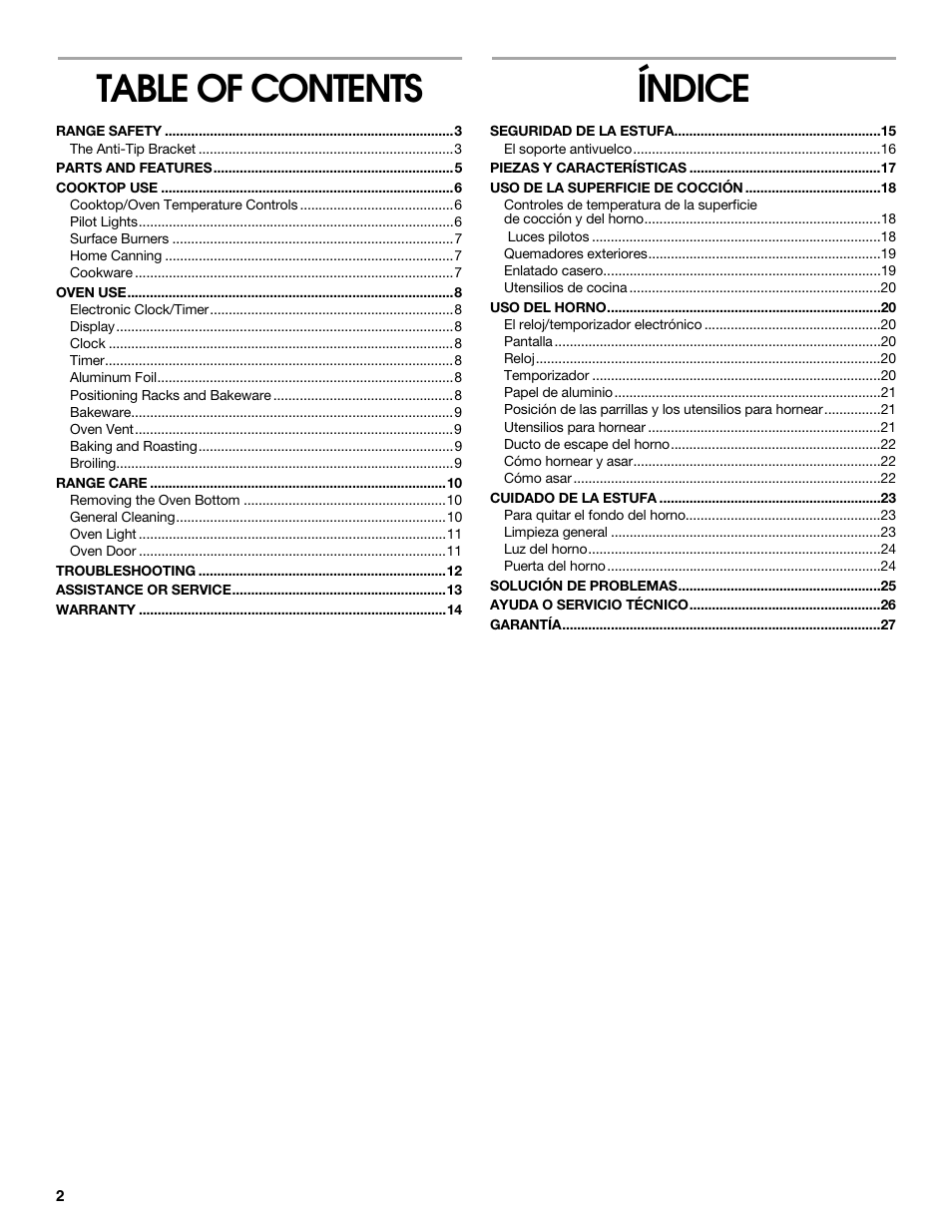 Whirlpool 98014840 User Manual | Page 2 / 28