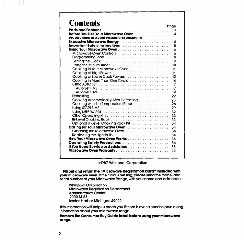 Whirlpool SM988PES User Manual | Page 2 / 44
