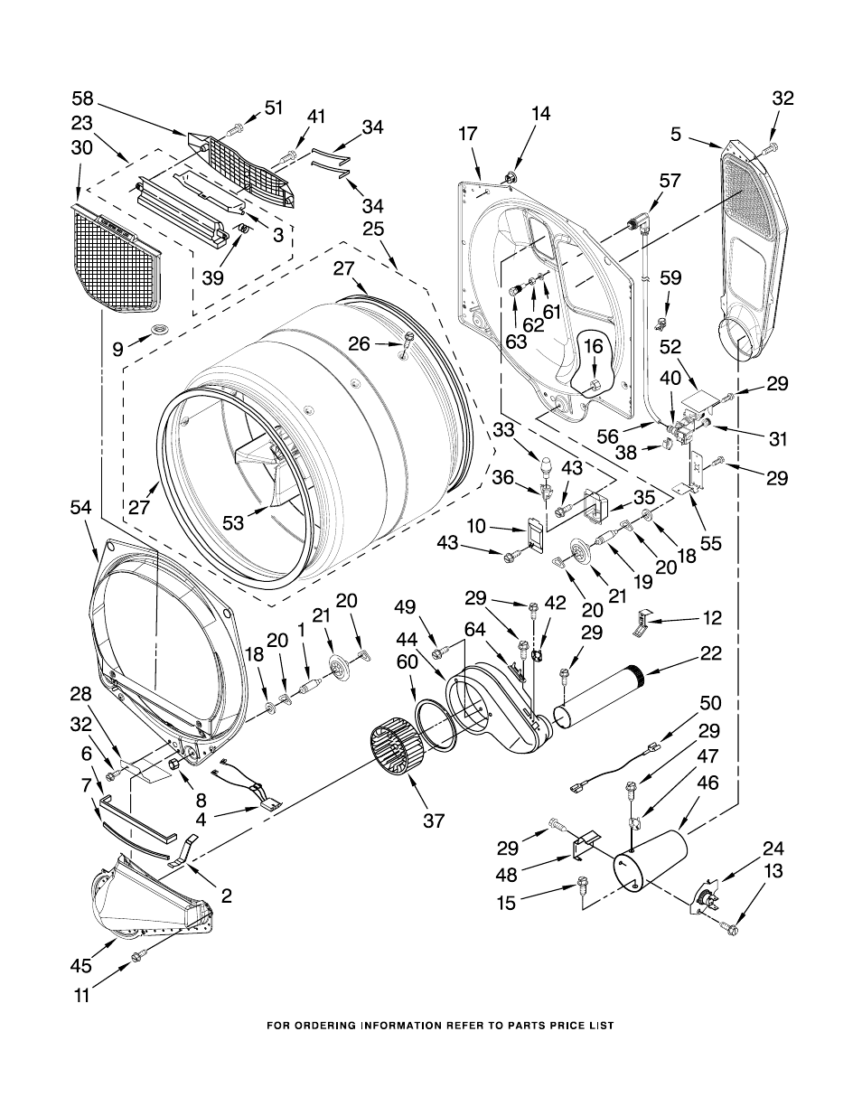 Bulkhead, Bulkhead parts | Whirlpool WGD9600TW1 User Manual | Page 5 / 10