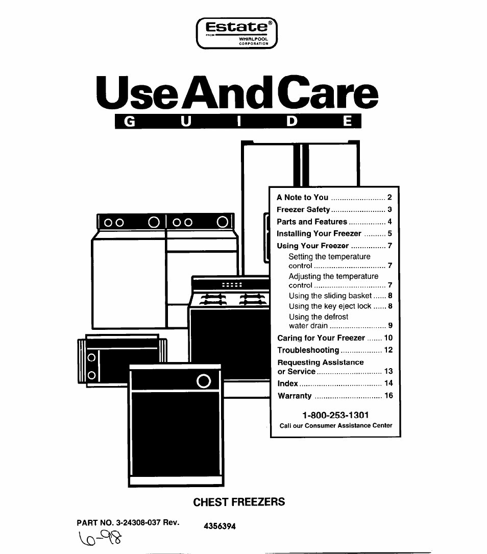 Whirlpool CHEST FREEZERS User Manual | 15 pages