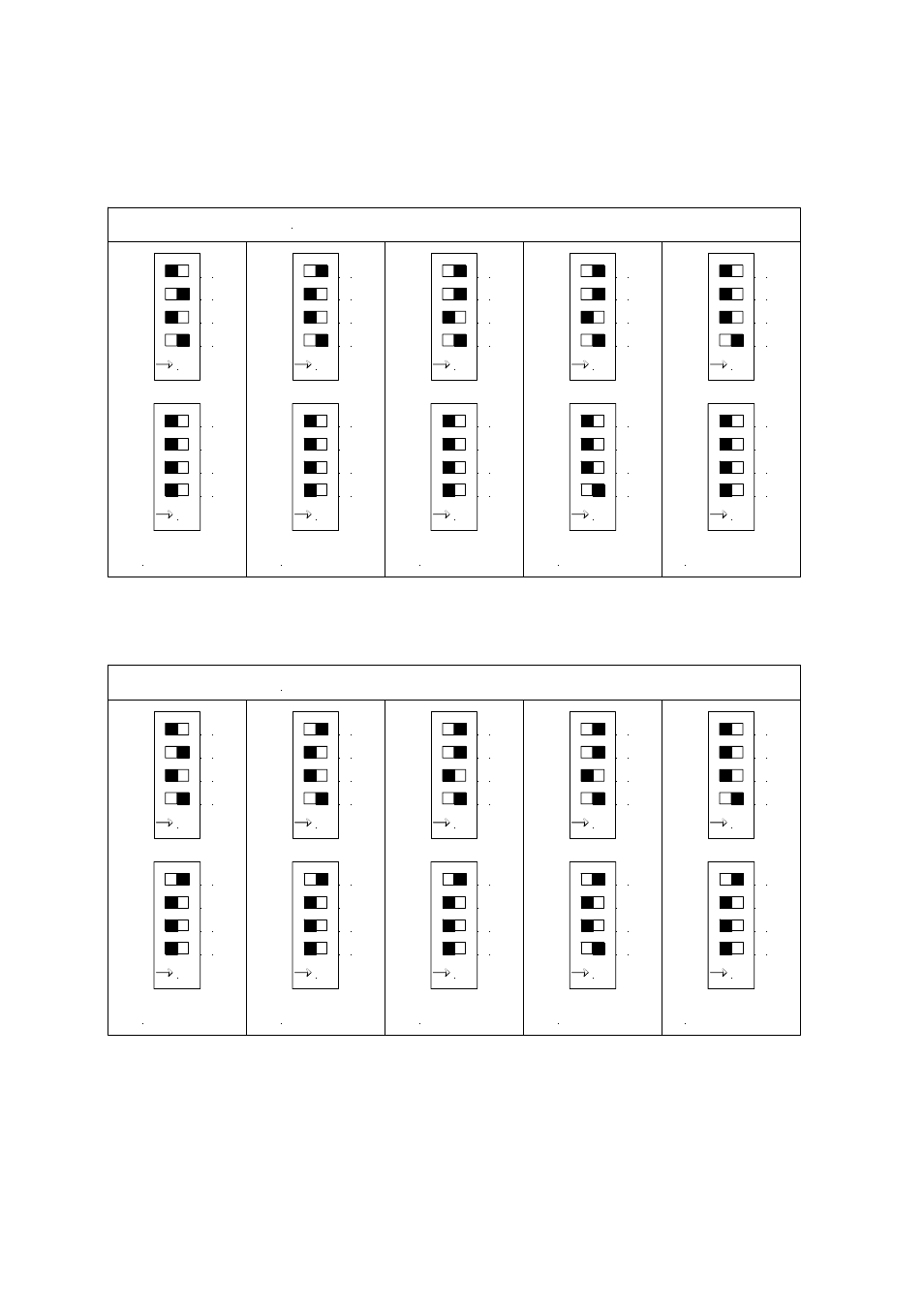 Lp indoor temperature settings, Lp outdoor temperature settings, Indoor lp dipswitch settings | Outdoor lp dipswitch settings | Whirlpool T-K2 User Manual | Page 26 / 32