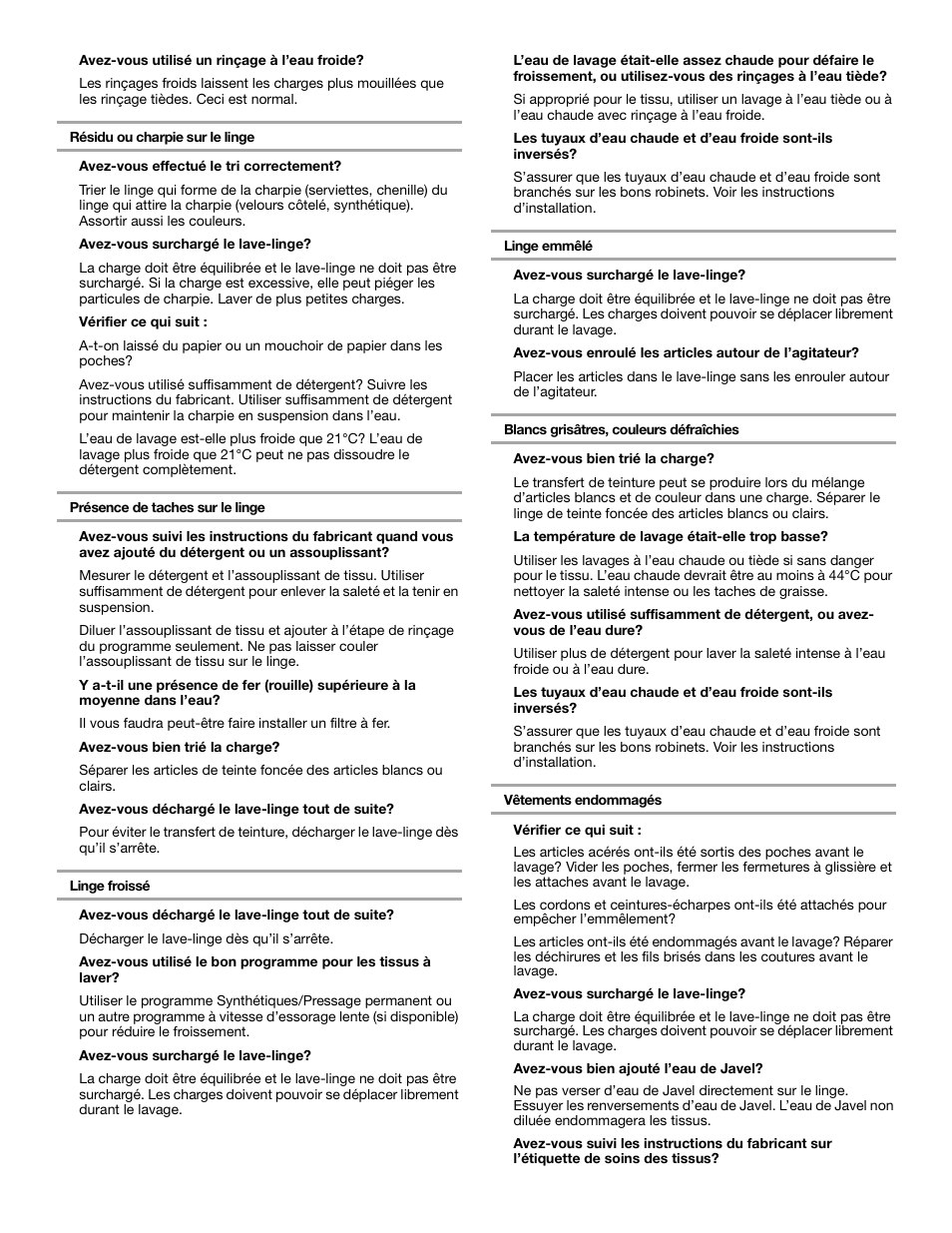 Whirlpool 3XLSQ8000 User Manual | Page 33 / 35