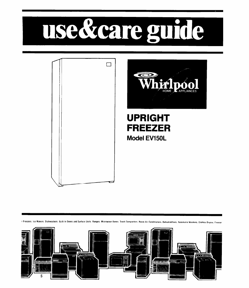 Whirlpool EV150L User Manual | 12 pages
