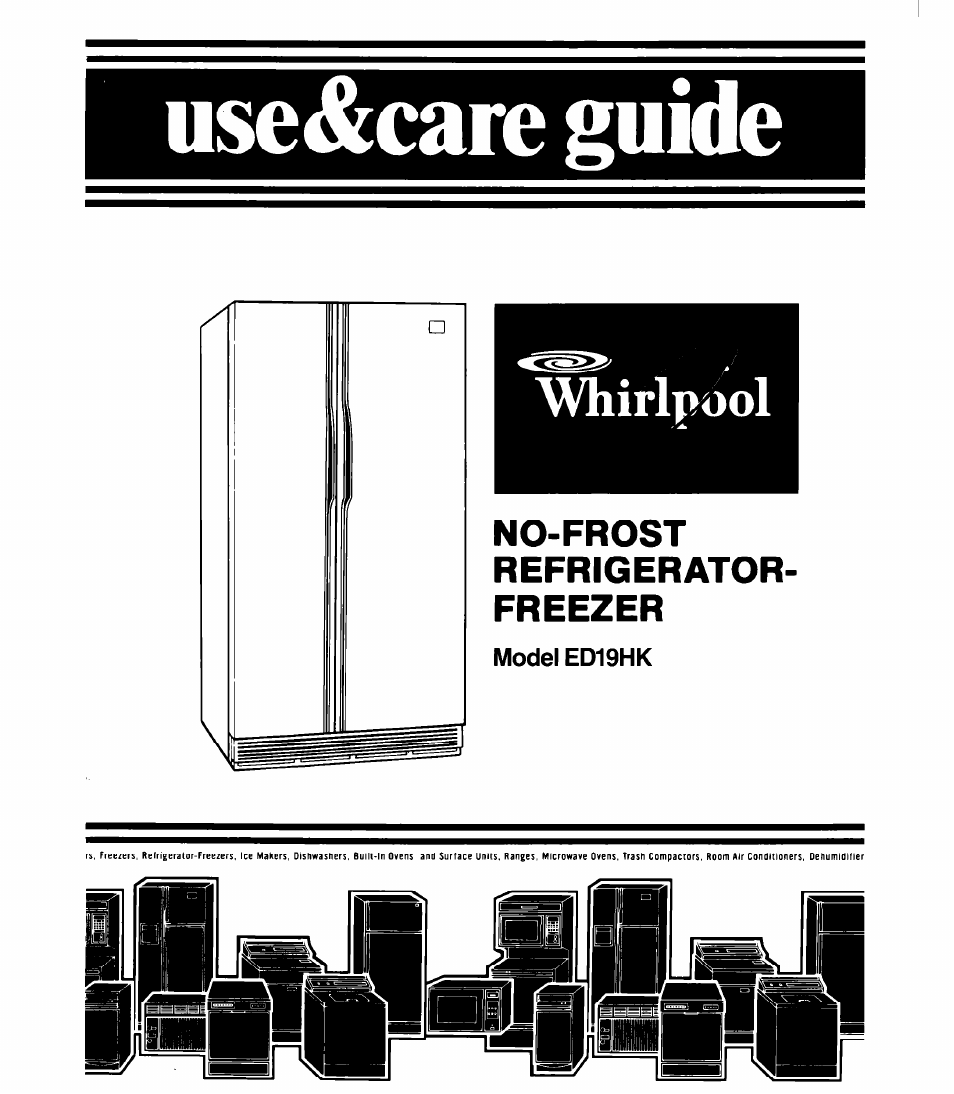 Whirlpool ED19HK User Manual | 16 pages