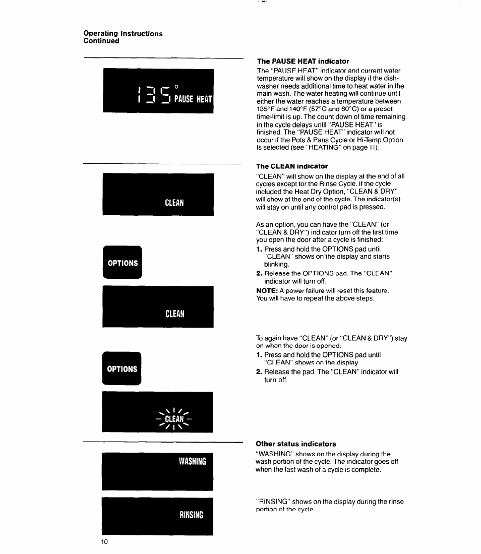 Clean | Whirlpool 9700 User Manual | Page 10 / 28