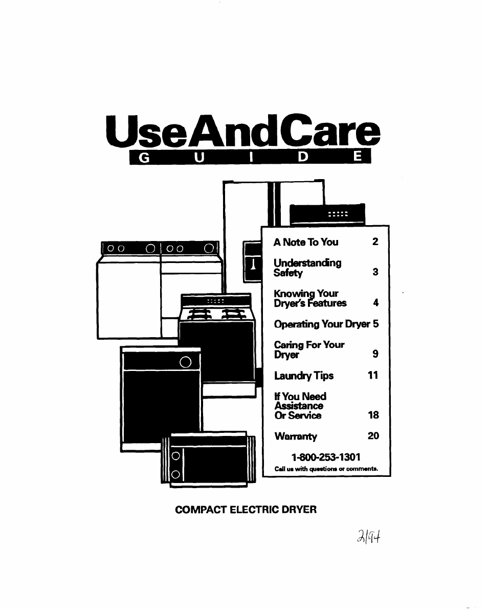 Whirlpool BYCCD3421W0 User Manual | 20 pages