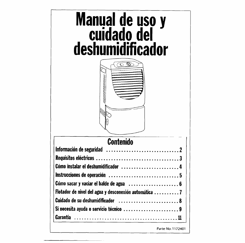 Whirlpool Dehumidifier User Manual | Page 7 / 12