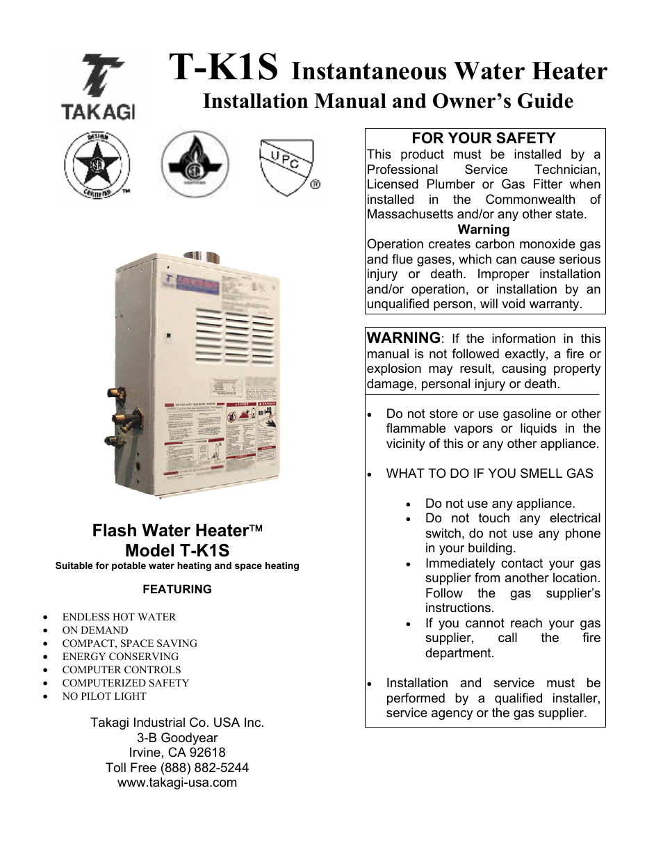 Whirlpool T-K1S User Manual | 26 pages