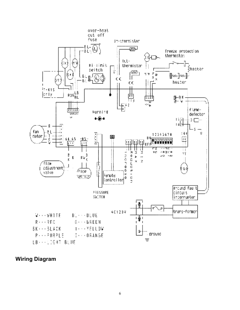 Wiring diagram | Whirlpool T-K1S User Manual | Page 7 / 26