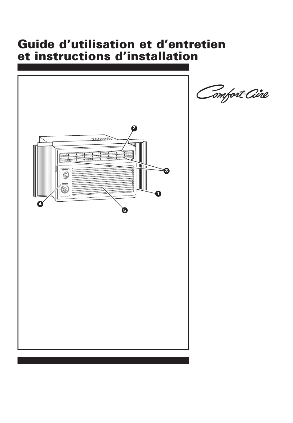 French version (use and care guide), Climatiseur | Whirlpool 4380701 User Manual | Page 13 / 36