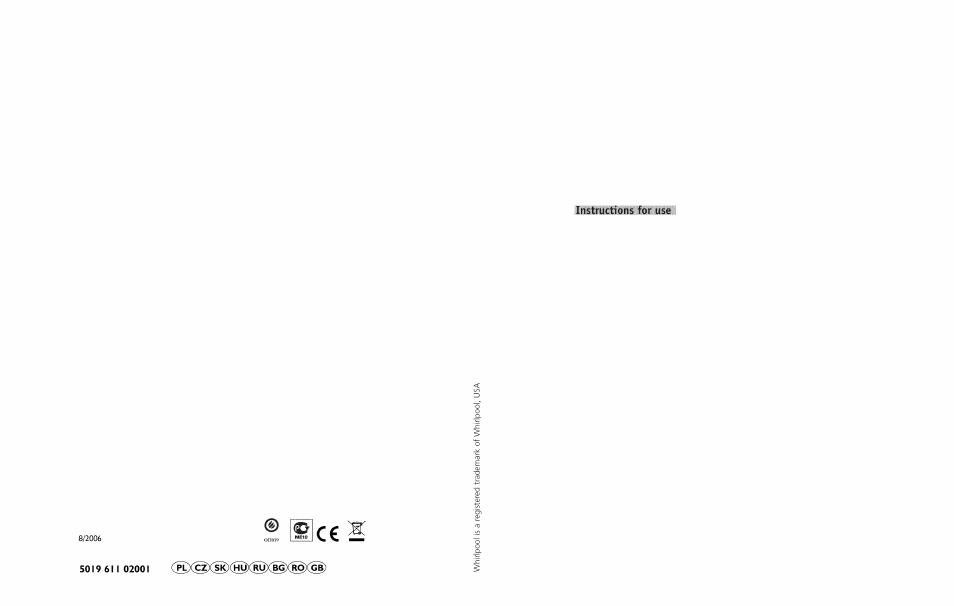 Whirlpool Freezer User Manual | 27 pages